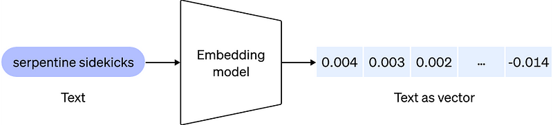 Visual representation of embedding model architecture