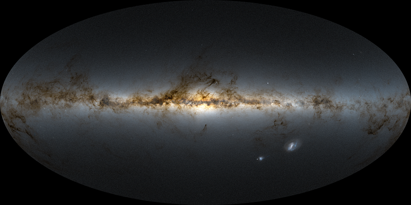 Diagram of the Milky Way's structure