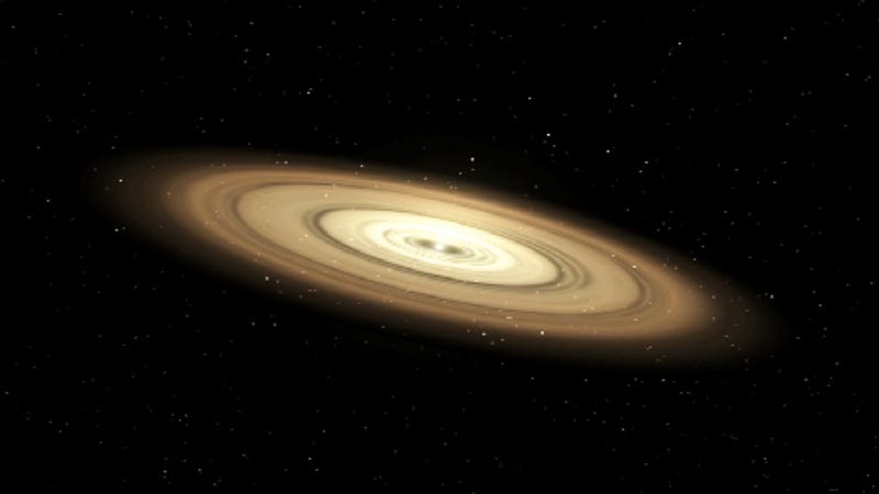 Visualization of a protoplanetary disk