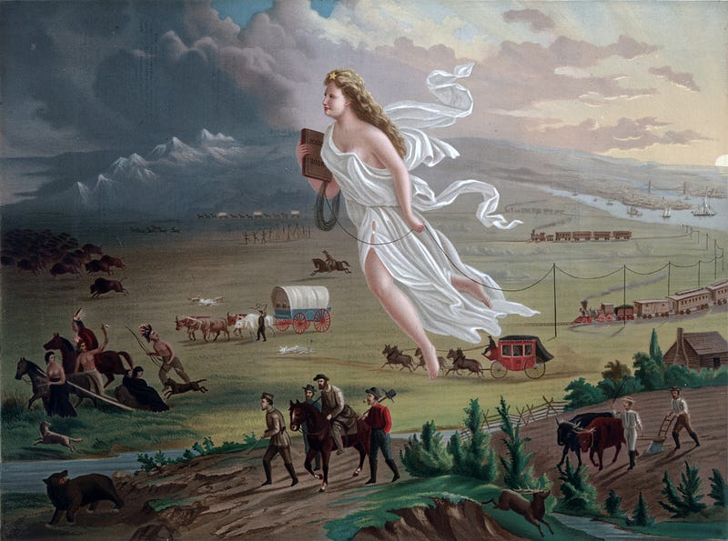 Depiction of American Progress by John Gast, 1872