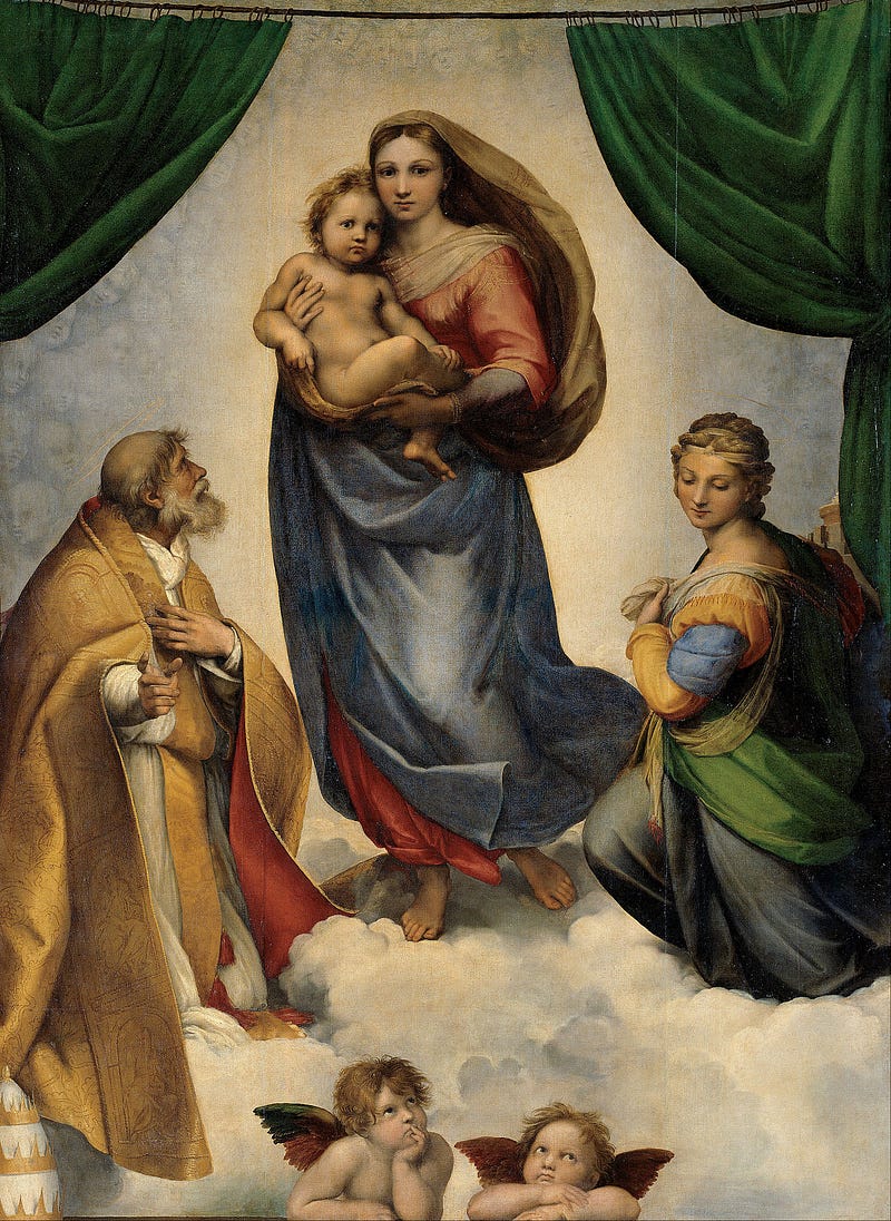 Raphael's Sistine Madonna, a renowned masterpiece