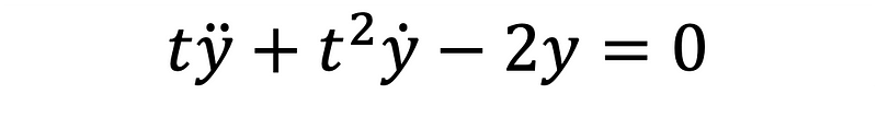 Second-order ODE example