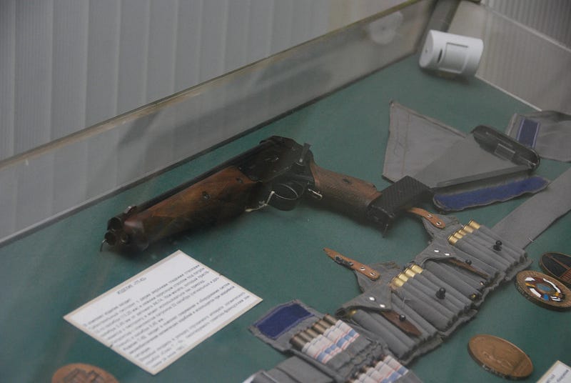 TP-82 weapon displayed in a museum