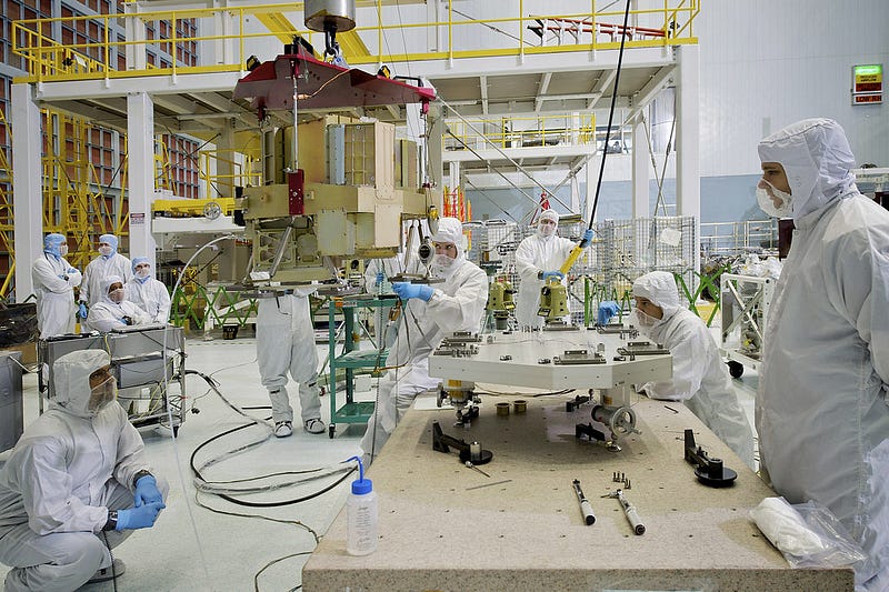 FGS/NIRISS during pre-integration at NASA Goddard.