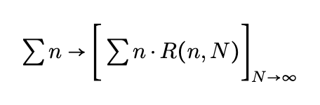 Reformulated equation with regularization