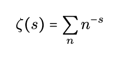 Riemann zeta function representation