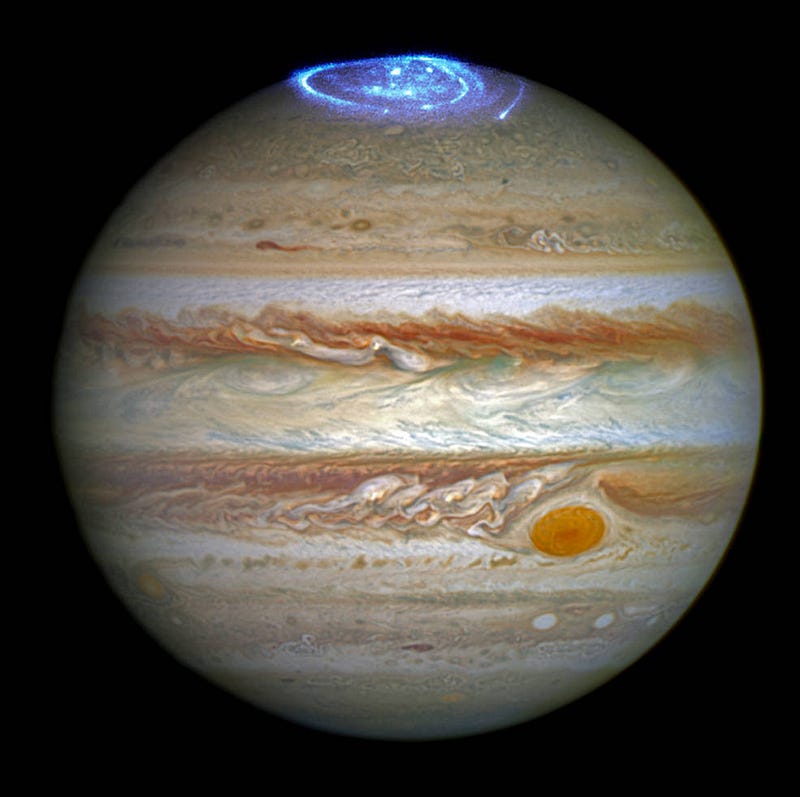 Aurora on Jupiter captured by NASA