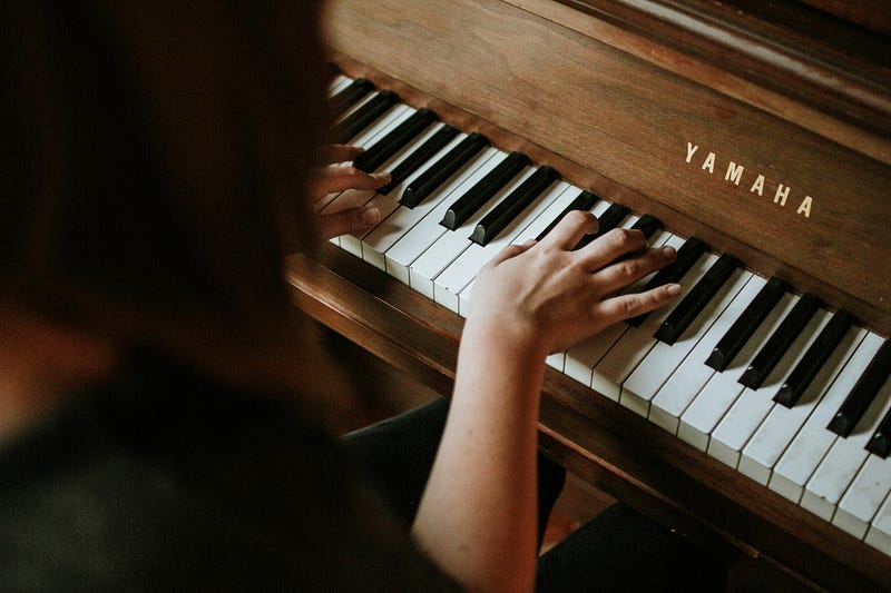 Learning to play the piano