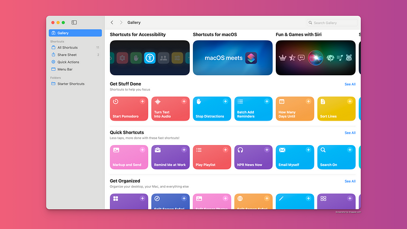 Creating automations using the Shortcuts app