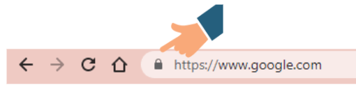 HTTPS lock icon indicating secure connection