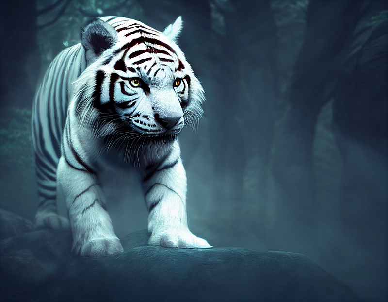 Another artistic depiction of the White Tiger