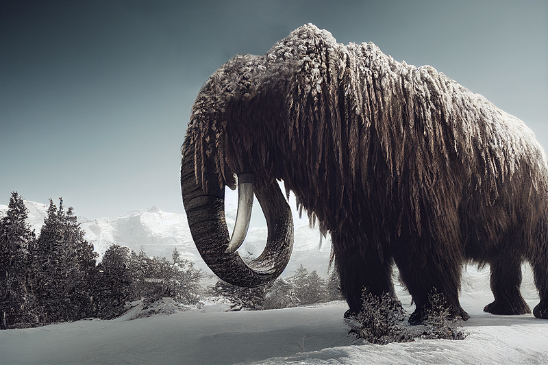 Artistic rendition of the Woolly Mammoth