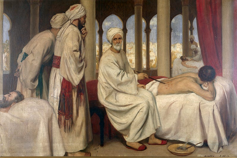 Abu Al-Qasim treating a patient