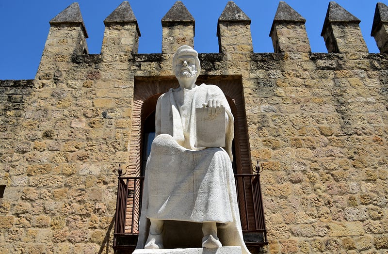 Statue of Ibn Rushd in Cordoba