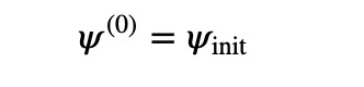 Initial wave function