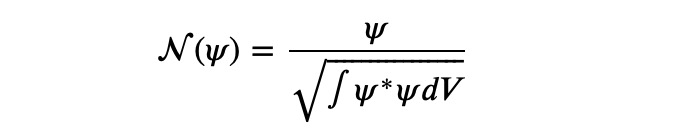 Normalization formula