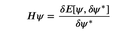 Functional derivative representation