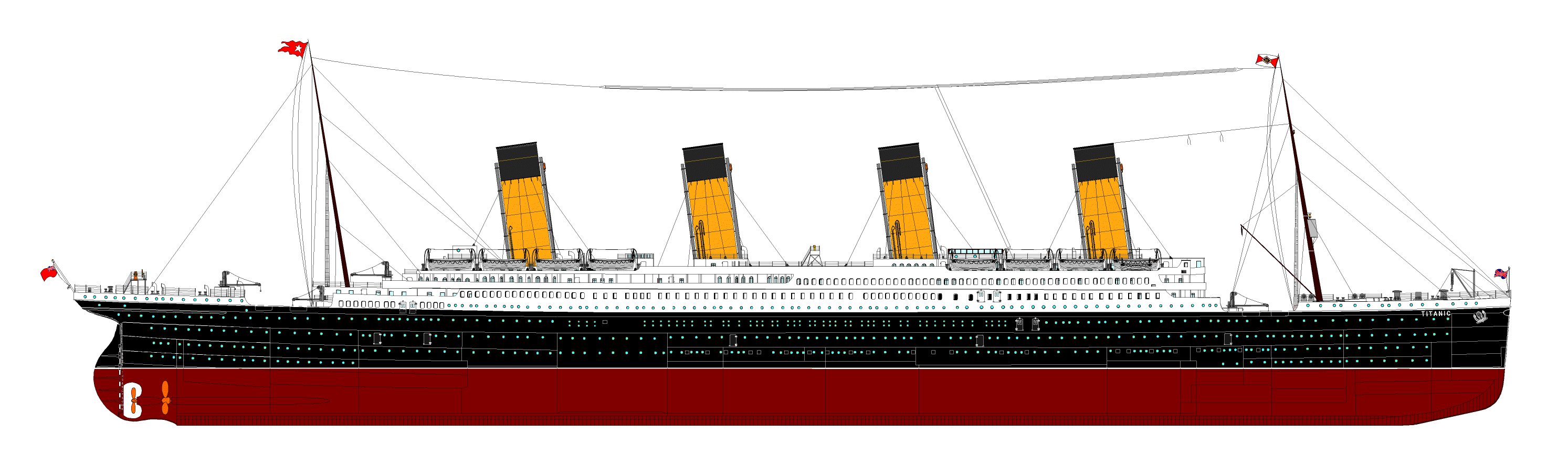 Lifeboats on the Titanic