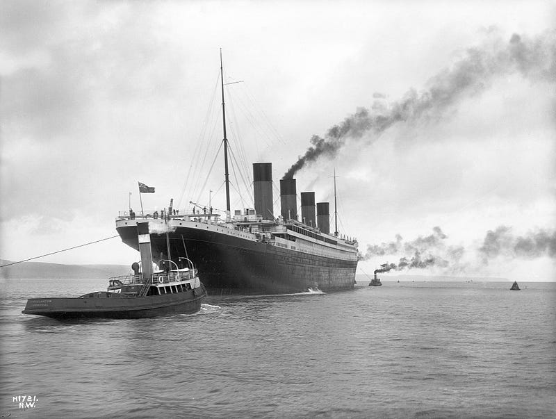 Aftermath of the Titanic disaster