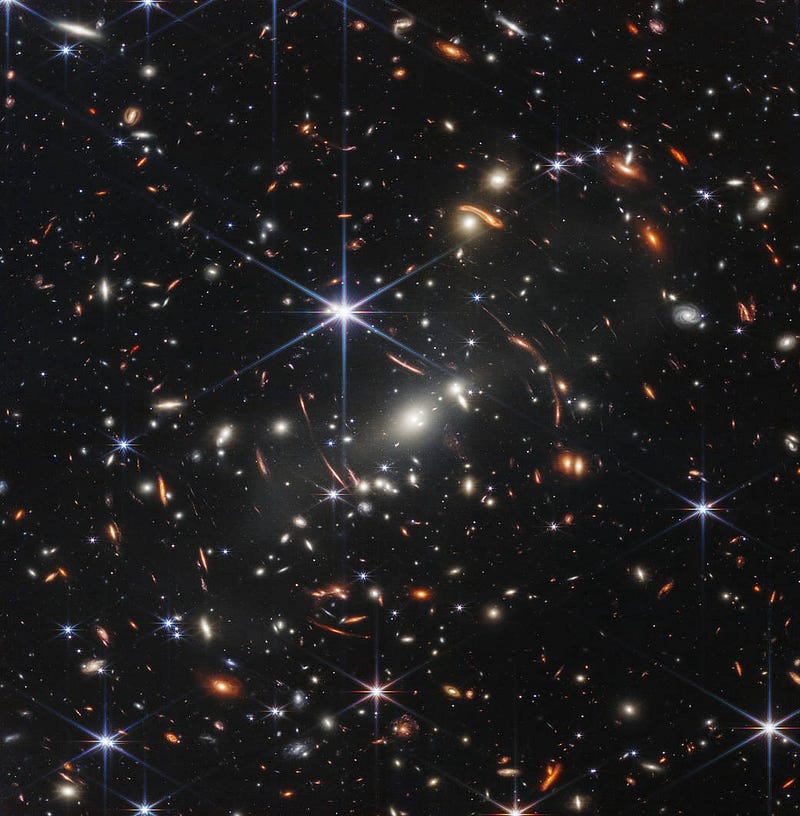 SMACS 0723 galaxy cluster captured by James Webb Telescope