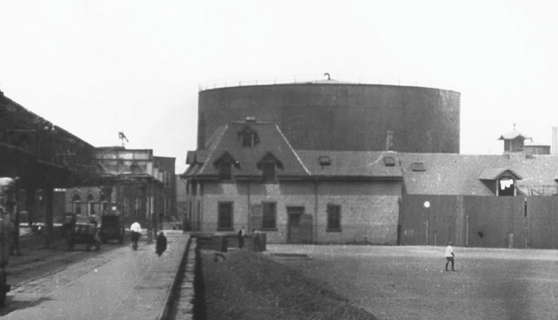 The massive storage tank in Boston