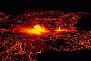 Illustration of magma dynamics and geological processes