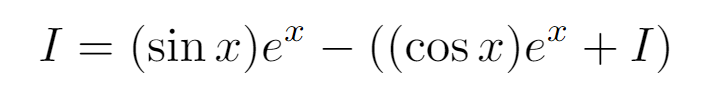 Setting up equation for I