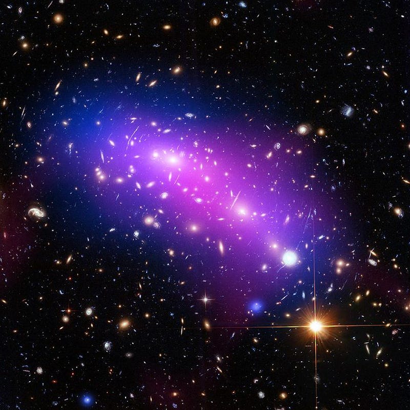 Gravitational Signal vs. X-ray Gas in Merging Galaxy Cluster