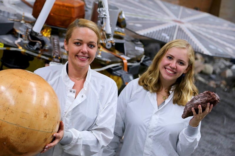 Young women in NASA's InSight mission